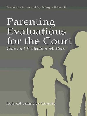 cover image of Parenting Evaluations for the Court